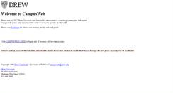 Desktop Screenshot of campusweb.drew.edu
