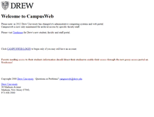 Tablet Screenshot of campusweb.drew.edu